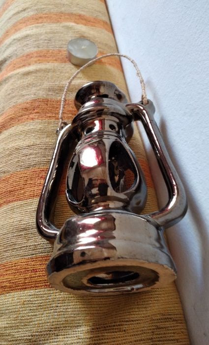 Candeia de cerâmica vidrada