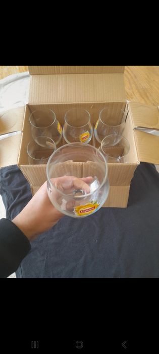 Conjunto de 6 copos com pé