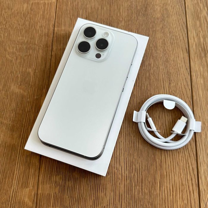  iPhone 15 Pro 128GB White Titanium Gwar. ROK Bateria 100% Idealny Kielce