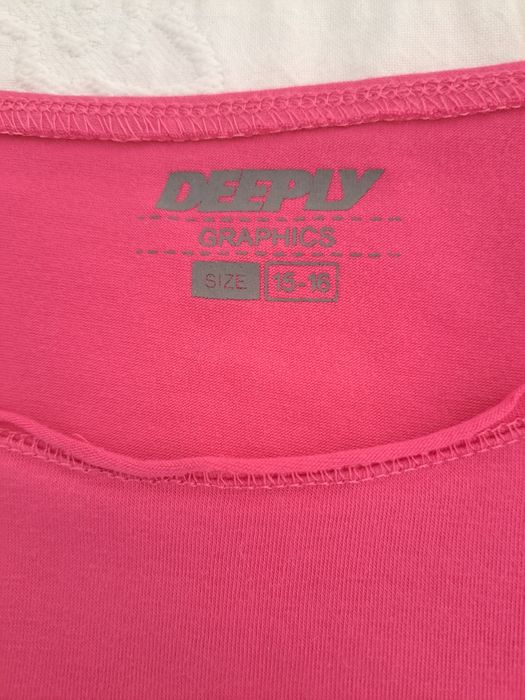 T-shirt Deeply 15-17 anos rosa fuscia