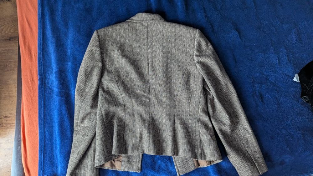 Wełniana marynarka żakiet damska 38 M