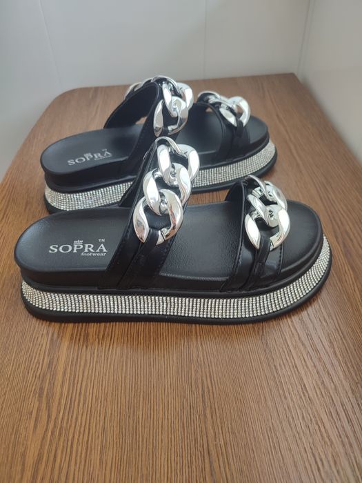 Шлепанцы женские кожаные