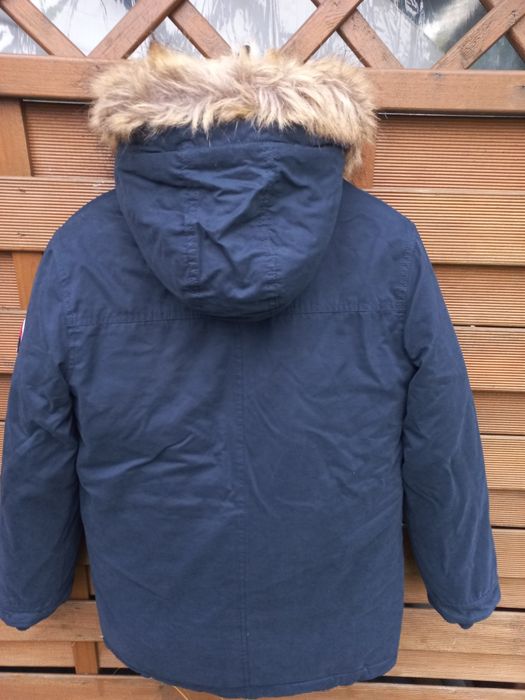 Kurtka zimowa parka chłopieca r.152