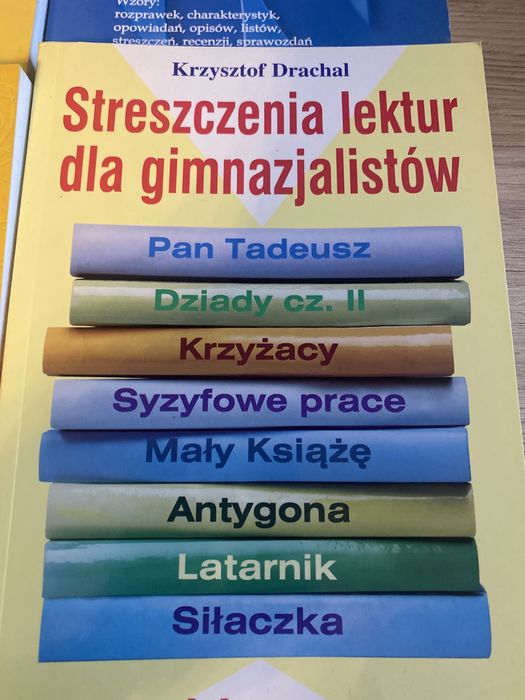Streszczenie lektur gimnazjum wzory wypracowań wiersze 4 książki