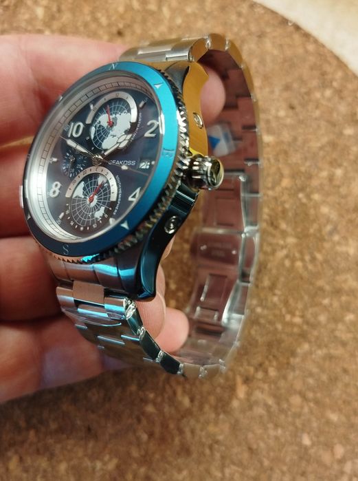 SEAKOSS Два полушария,42mm,Diver100m,механика часы оригинал эксклюзив