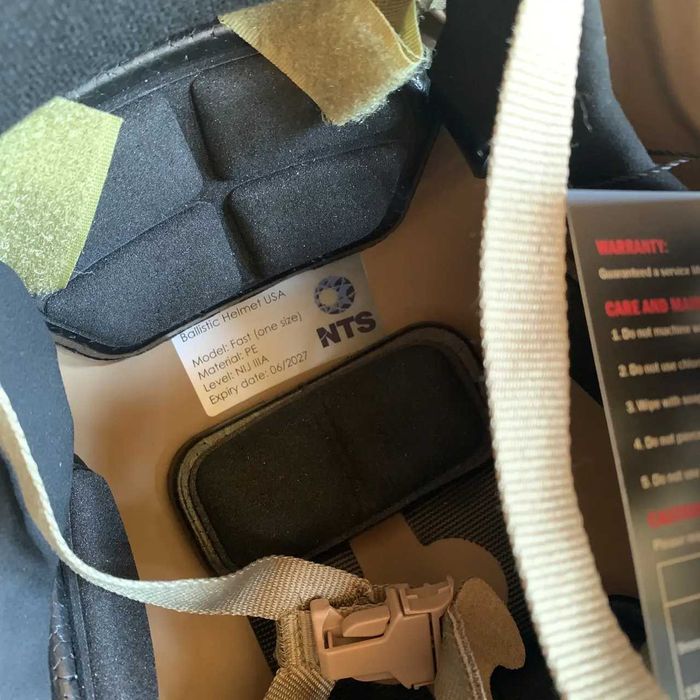 Тактична каска Fast NTS NIJ койот,піксель з навушниками та кріпленнями