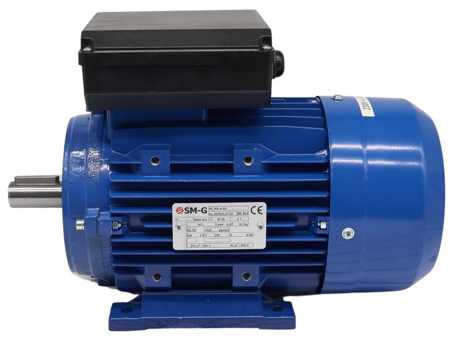 SILNIK ELEKT. 1,5kW 230V 1420obr 1Fazowy Kondensator Pracy [4507]