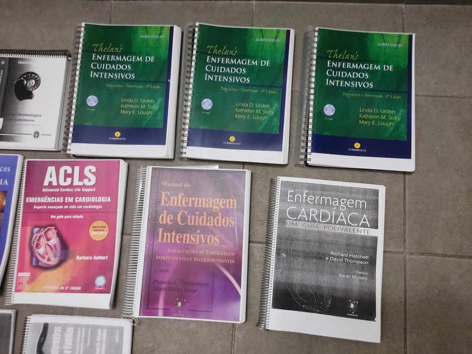 Lote de livros Enfermagem/Medicina