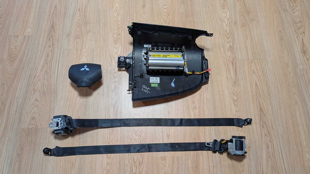 Conjunto Kit Airbags Tablier Mitsubishi Colt Volante Cintos