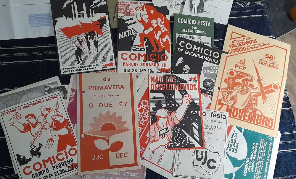 Lote de 60 panfletos Politicos