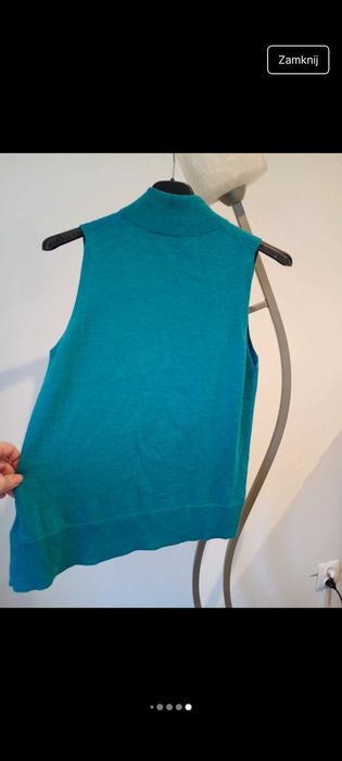 Golf bez rękawów z merino