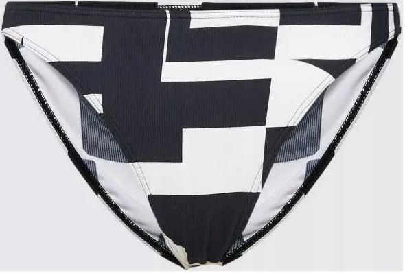 Damskie Spód Bikini Cube - Czarno-Białe
