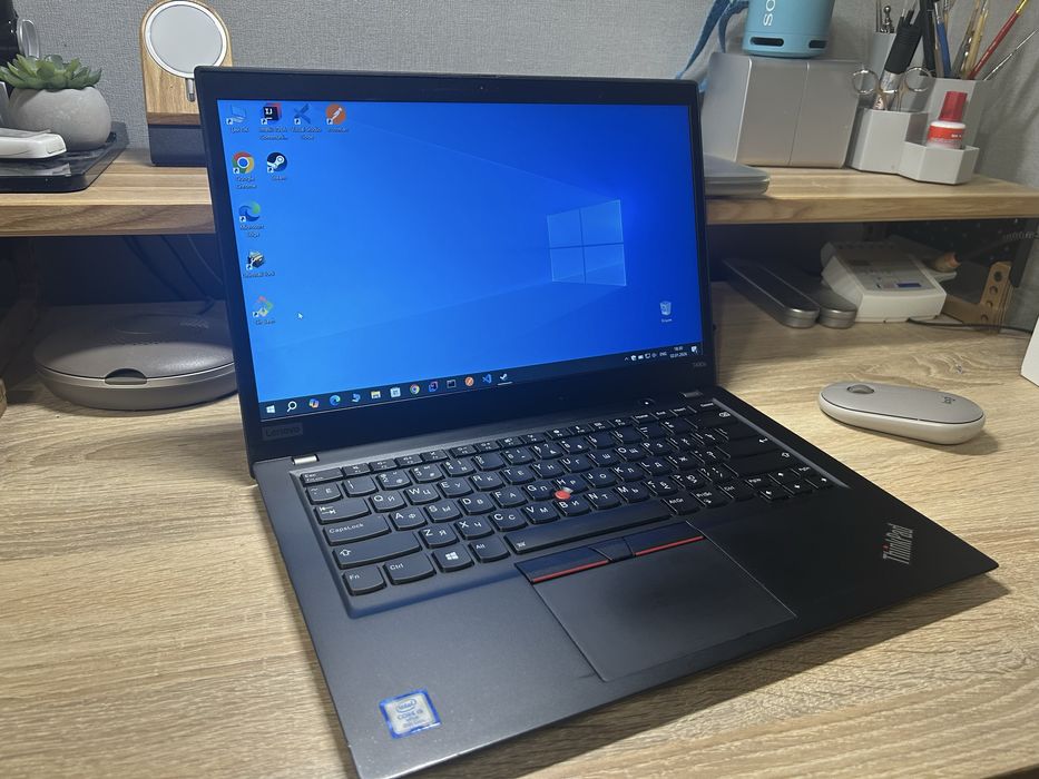 ноутбук lenovo thinkpad t490s ,CORE i5-8366U, IPS, 256gb, 8gb RAM