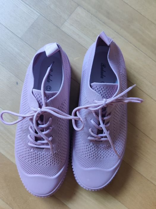 Sneakersy trampki pudrowy róż 40 deezee