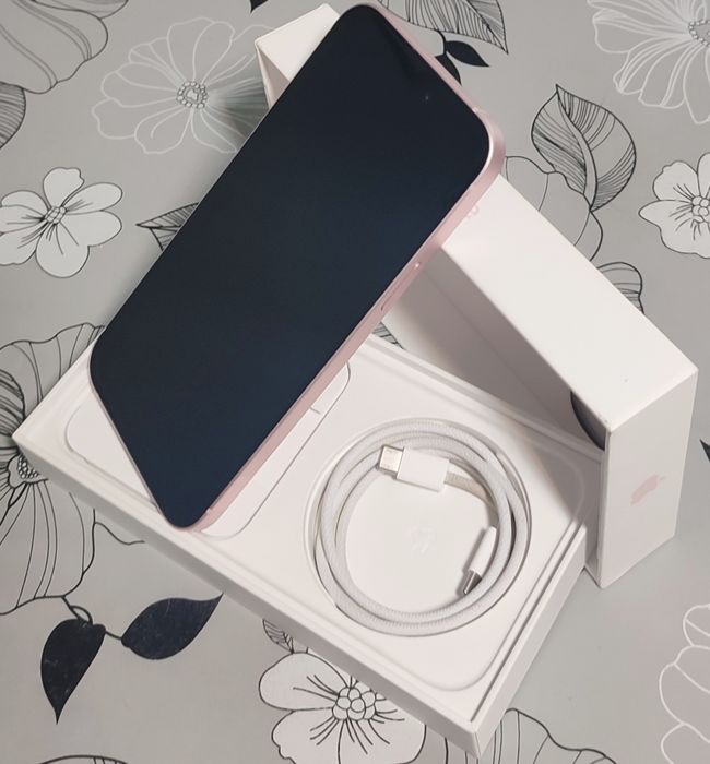 iPhone 15 plus 256 GB różowy - stan idealny