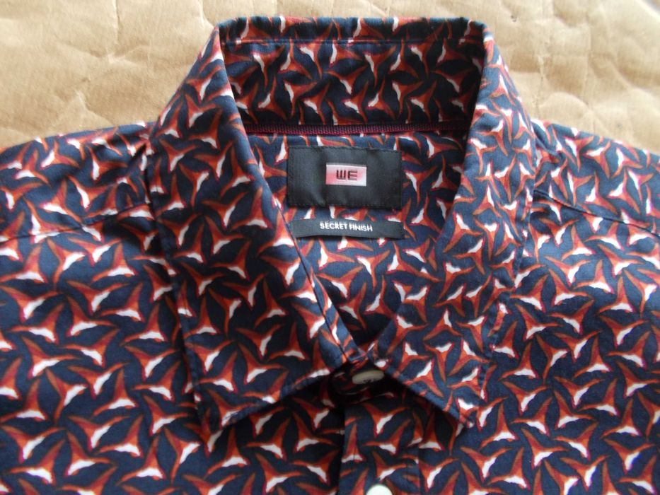 -S- WE FASHION Premium Designerska Koszula Męska S 38 cm Holandia