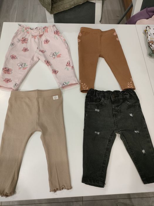 Spodnie i legginsy dla dziewczynki 5 par 74