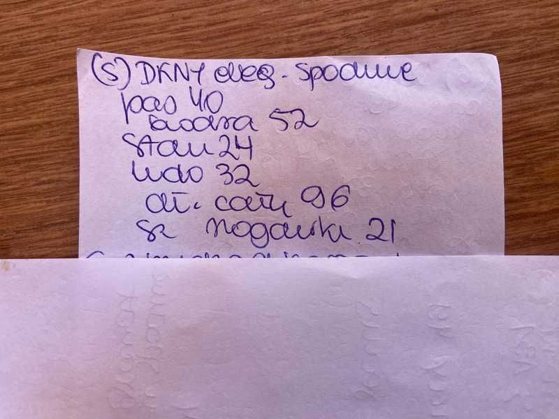 Dkny mercer eleganckie spodnie s m 36 czarne materiał proste Basic