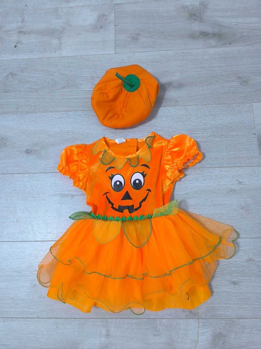 Сукня Гарбузик Хеллоуїн на 2-3 рочки костюм