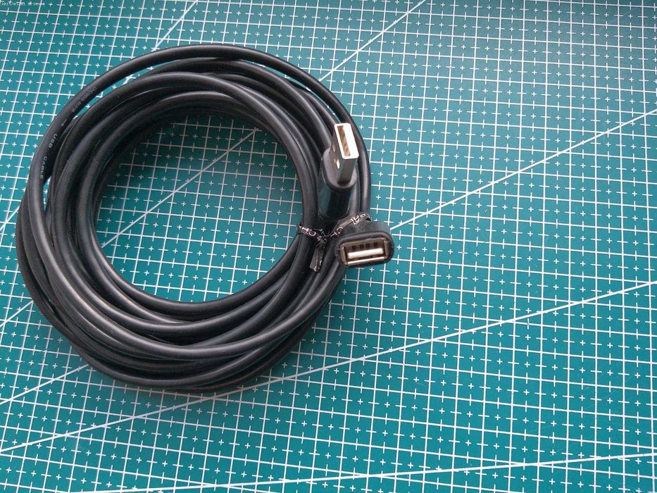 Удлинительный USB 2.0 кабель для ПК клавиатуры, принтера и т.п. 5м.