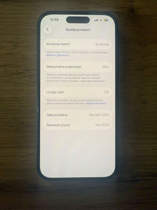 Iphone 15 stan bardzo dobry