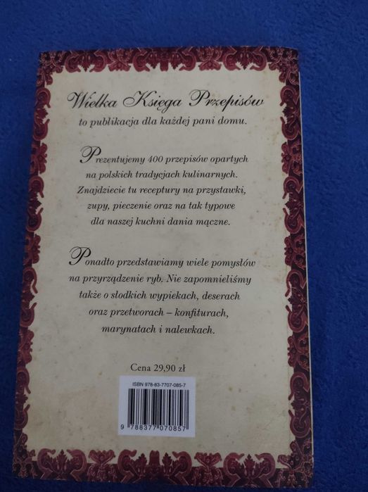 Książka "wielka księga przepisów"