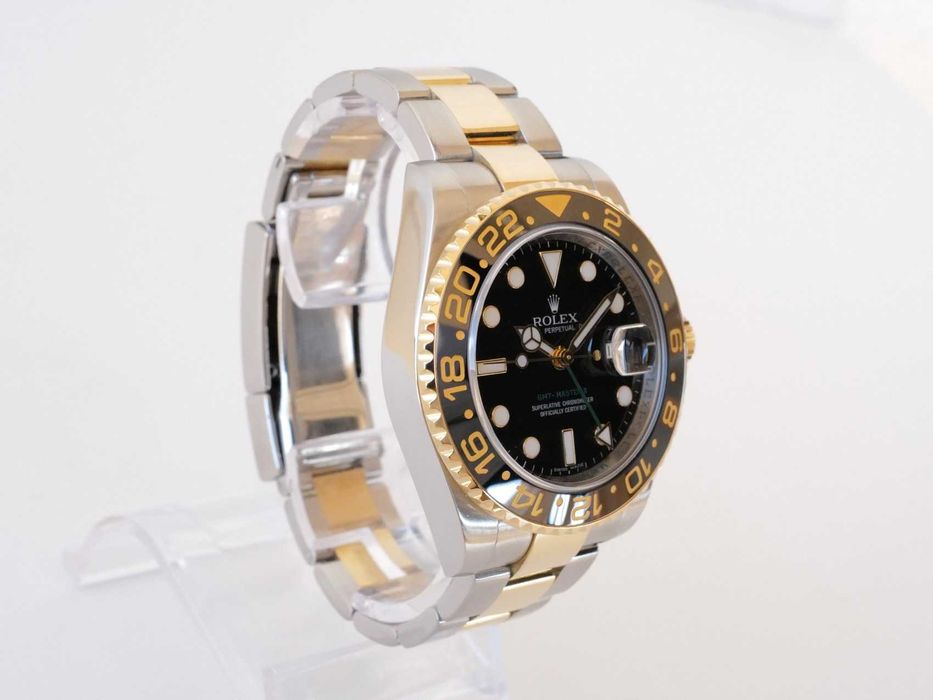 Rolex GMT-Master II  18K Yellow Gold Black Dial