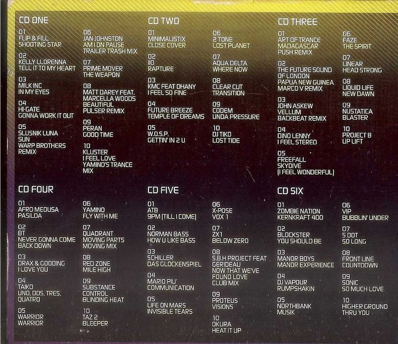 The Ultimate Club Album - Box 6 płyt cd - 6xCD 2002 r. Zestaw Extra