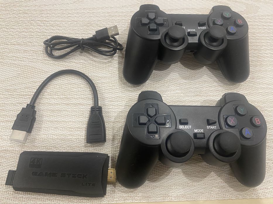 Ігрова приставка Game Stick Lite 64 Gb для ТВ, 4k Ultra HD, 2 геймпада