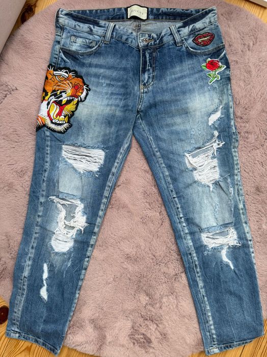 Jeansy spodnie Gucci