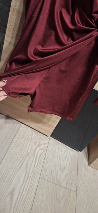 Nowy, bordowy kombinezon/sukienka