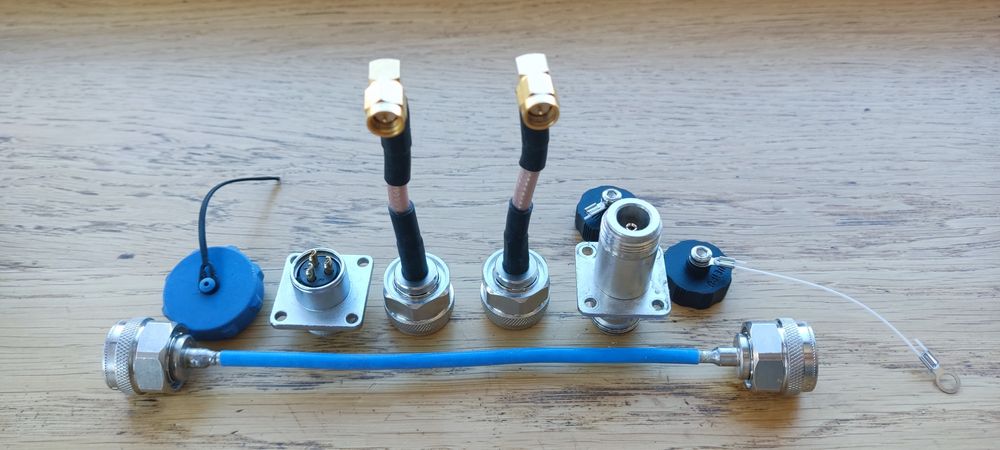 Набір RF розʼємів SMA / N-type, кабелі, антени (8 шт)