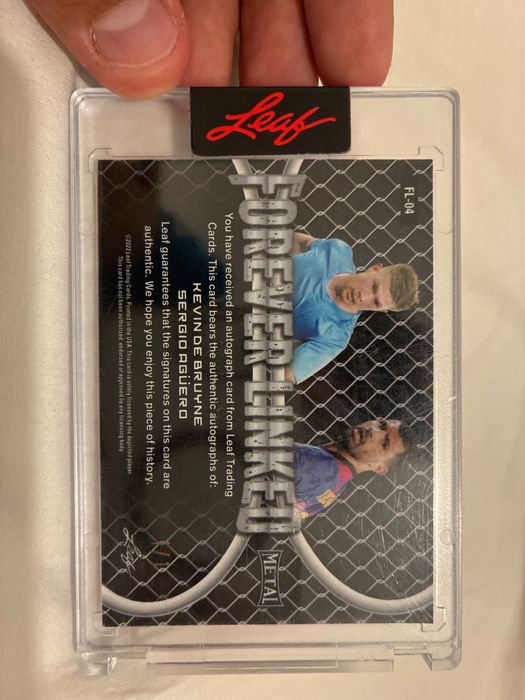 Carta Assinada por Kevin de Bruyne e Sergio Agüero 1/1