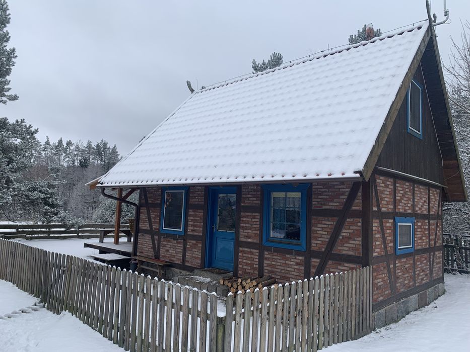 Chatka Puchatka domek z kominkiem  Kaszuby majówka wakacje