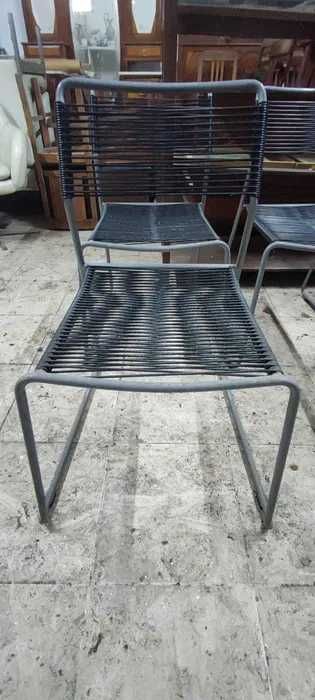 Conjunto de 7 Cadeiras Melker ‘spaghetti’ de Lisa Norinder. Ikea 1990