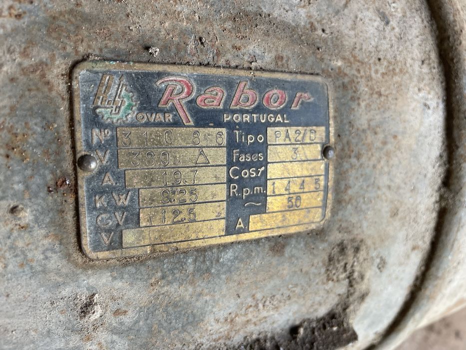 Motor trifásico 12,5 cv