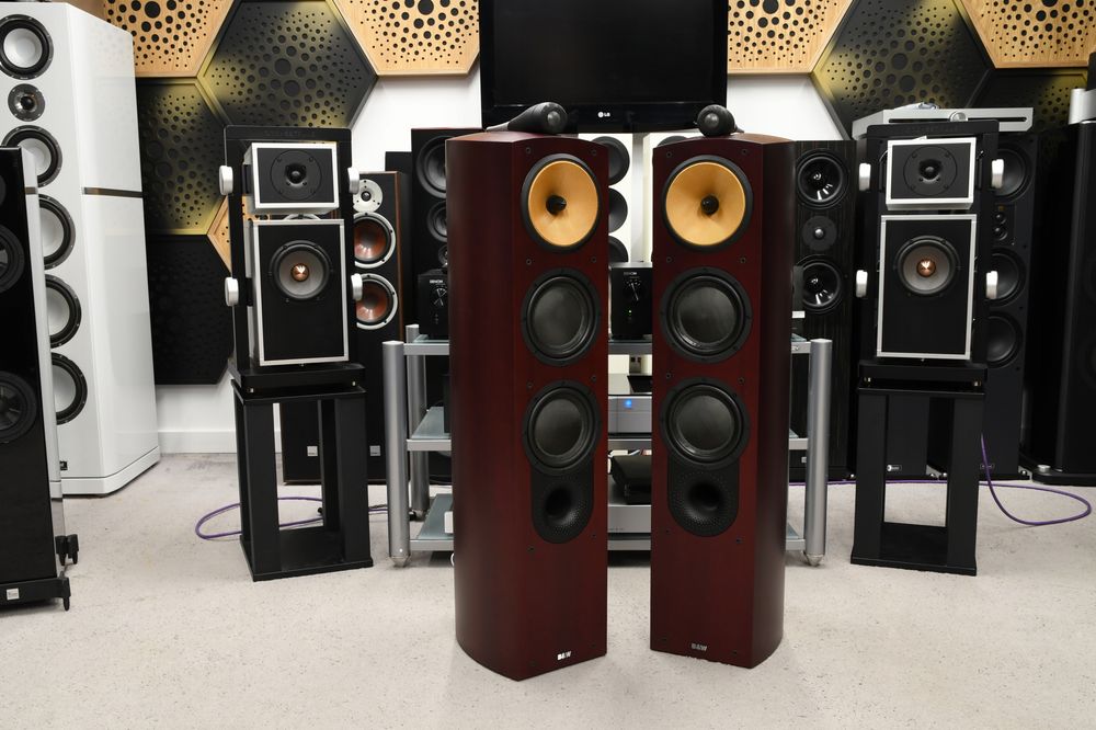 Bowers & Wilkins Nautilus 804 B&W kolumny podłogowe Kevlar FST Red Cherry para maskownice | raty 0% | zamiana | odsłuch