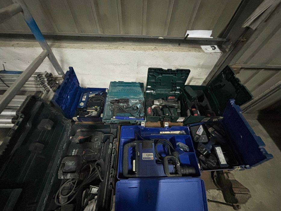 Lote Rebarbadoras, Martelos demolidor, Torna,Berbequim e Aparafusadora