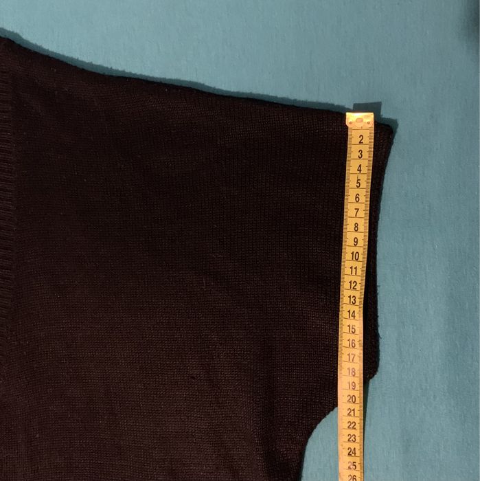 KappAhl Sweter damski czarny rozmiar S/M na krótki rękaw, narzutka