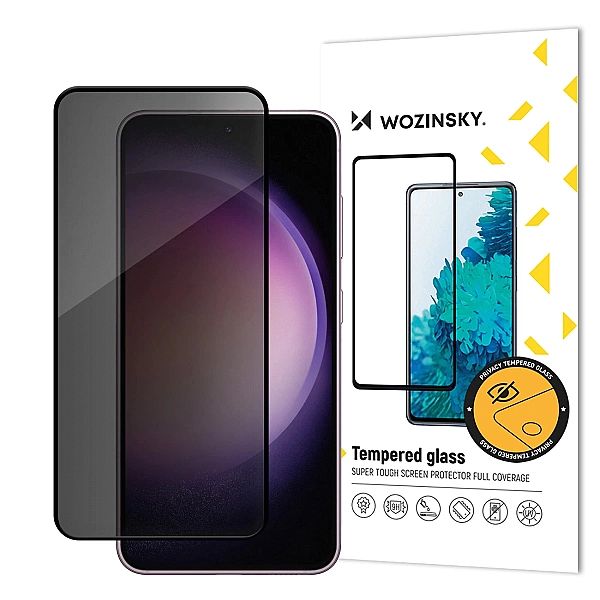 Szkło hartowane Wozinsky Privacy Glass prywatyzujące z filtrem anti-sp
