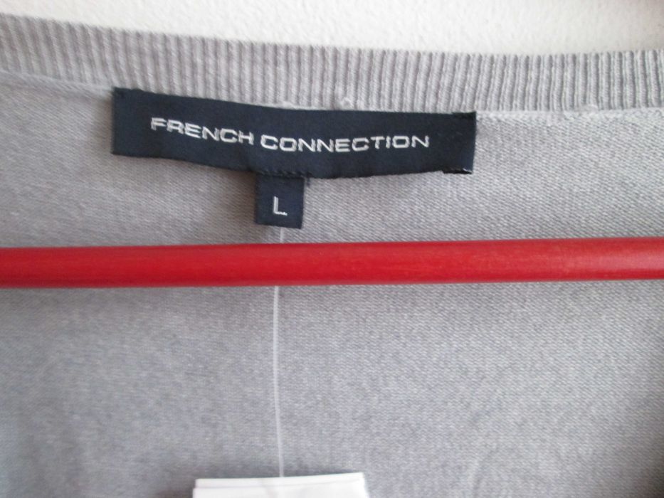 FRENCH CONNECTION damski szary sweterek  r. L nowy