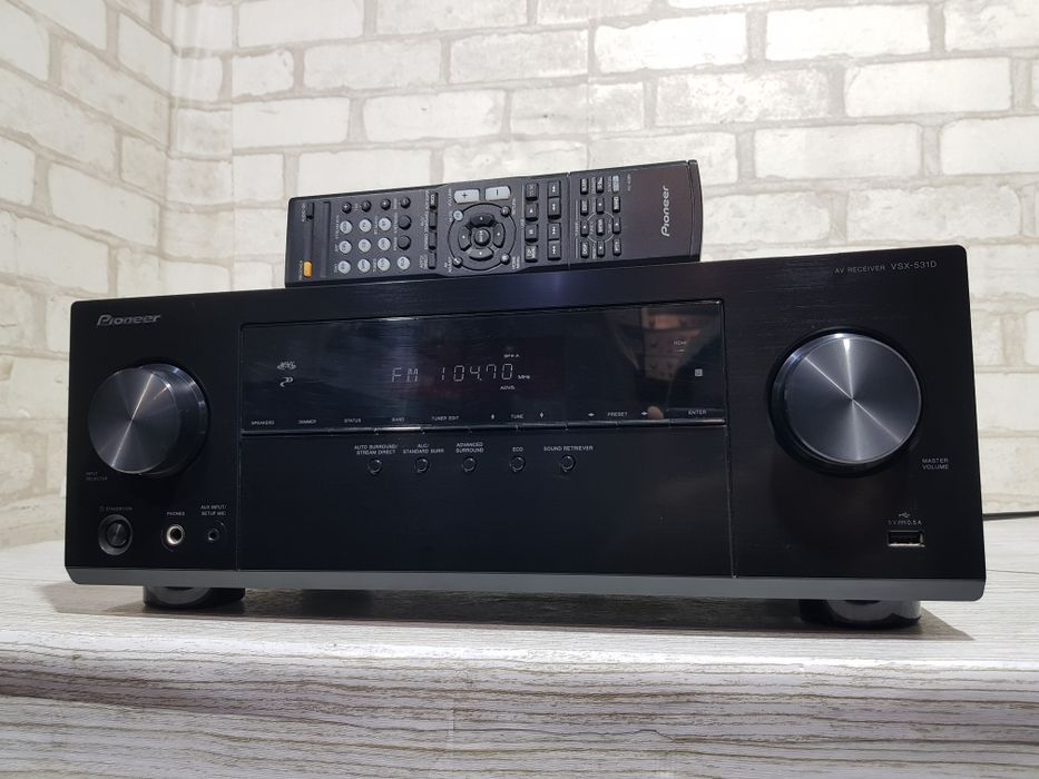 5.1 AV ресивер PIONEER VSX-531, 5x140 Вт, HDMI, Bluetooth, 4K, USB,б/у