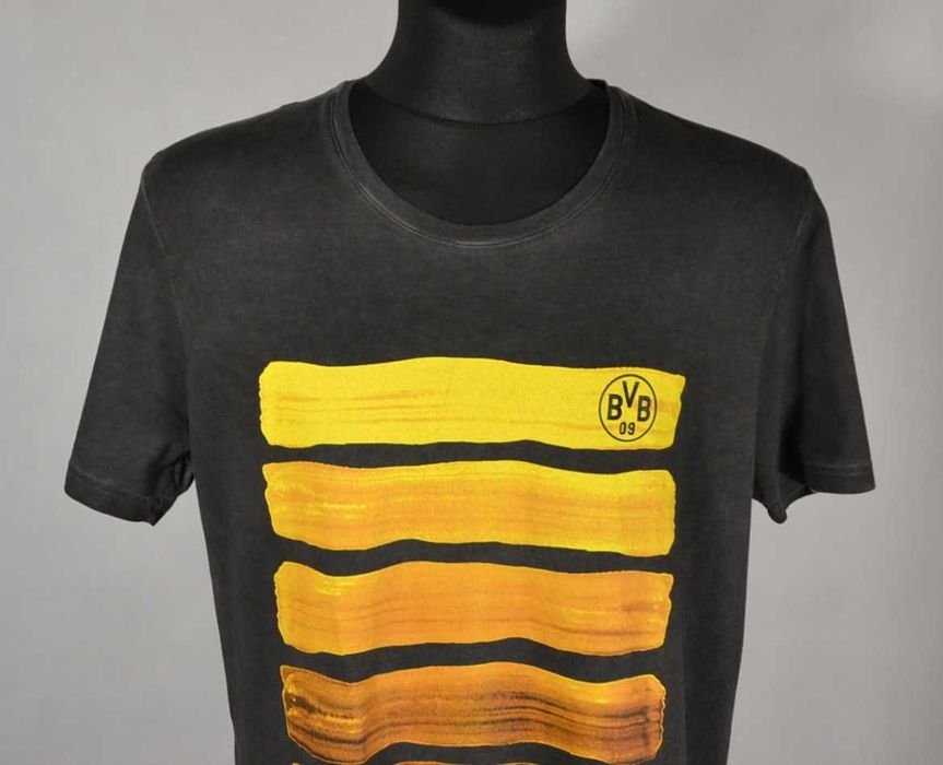 BORUSSIA DORTMUND BVB Koszulka Męska L Oryginalna Tshirt Bawełna