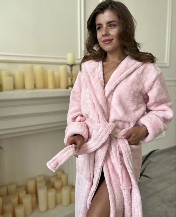 Жіночий махровий халат, теплий,ніжний халат, женский халат домашний