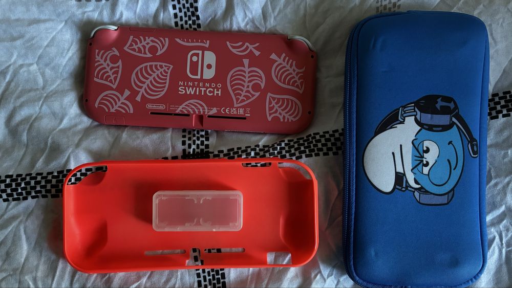 Nintendo switch lite edição especial com acessórios