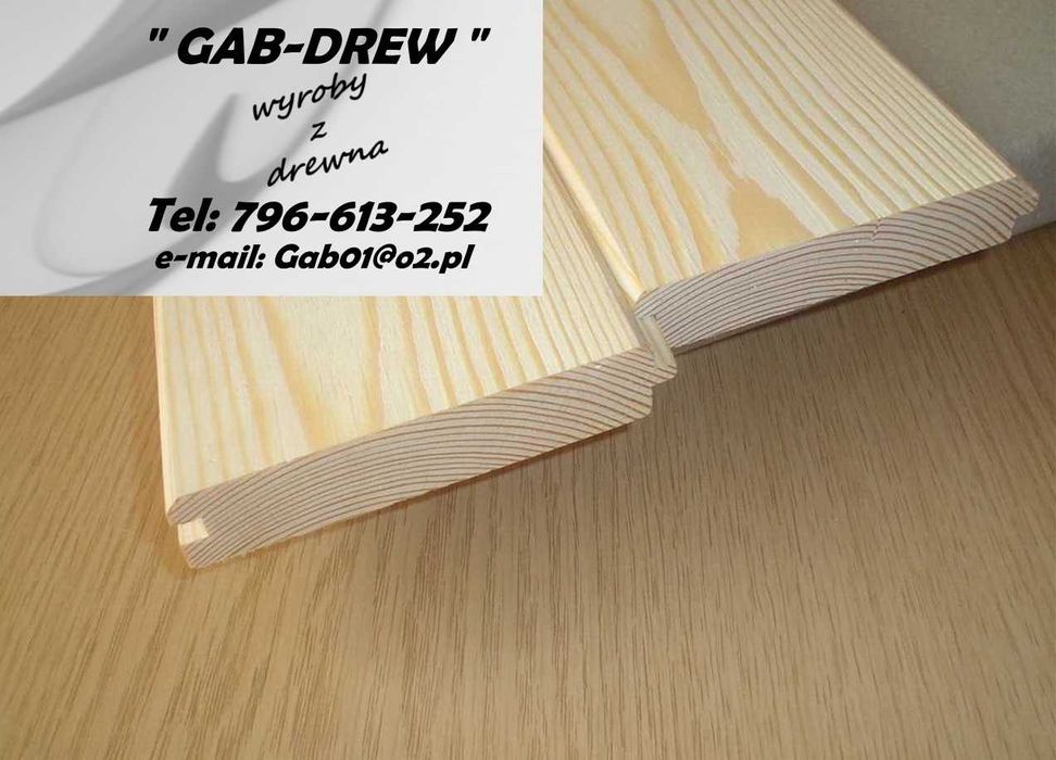 Listwa Maskująca Półokrągła Gr.17 x95 Balustrada Altana Brama Podbitka