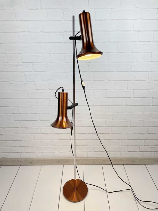 Duńska lampa stojąca z lat 70 – Space Age, PRL, Vintage, podłogowa