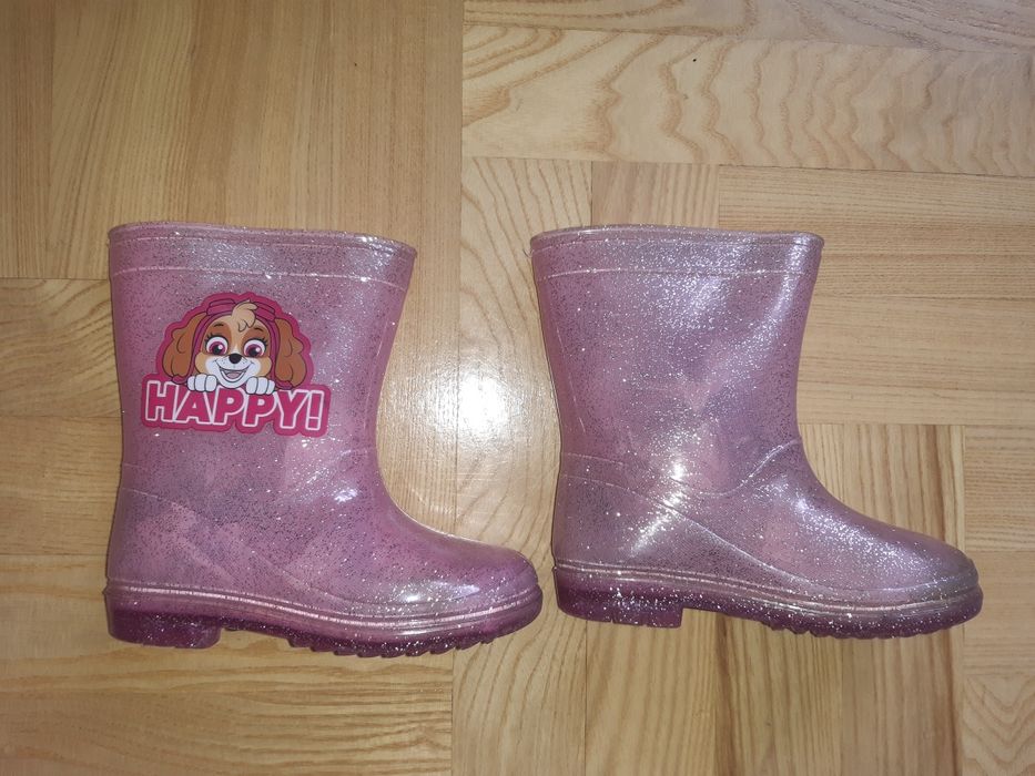 Kalosze gumiaki psi patrol skye brokat rozm. 26, 16,5 cm