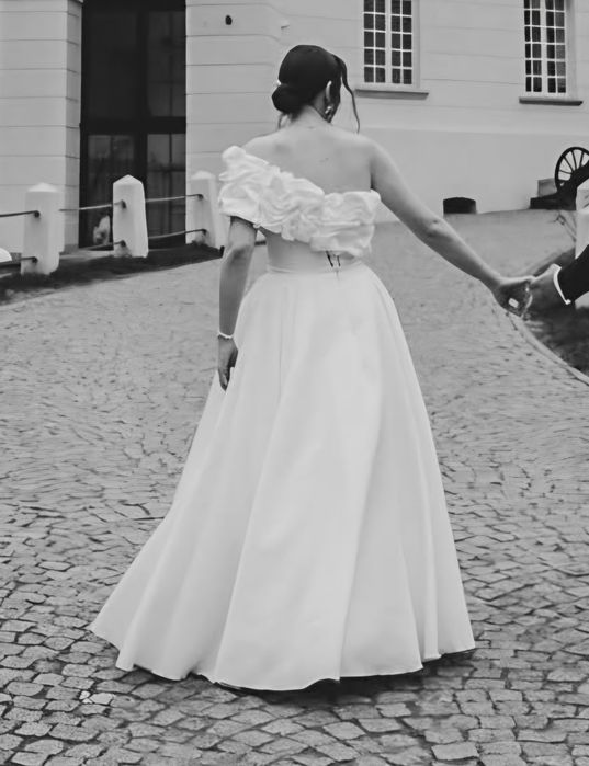 Suknia ślubna gładka 40 42 44