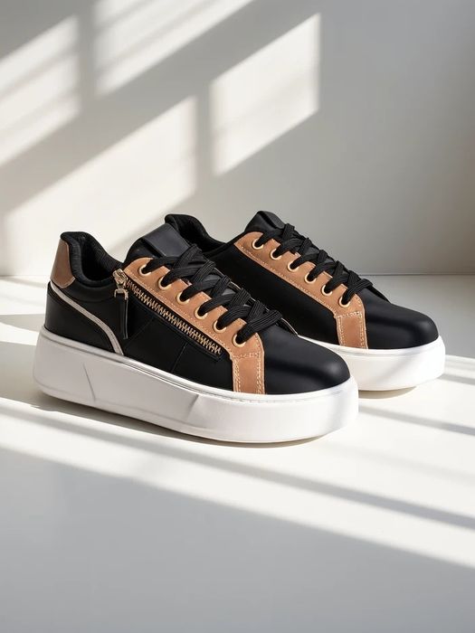 36 37 38 trampki 39 40 tenisówki sneakersy na platformie zamek wiązane